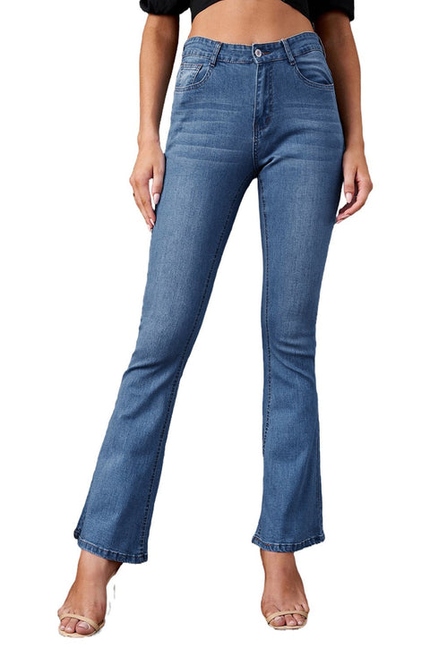 Wash Vintage Wide Leg Jeans